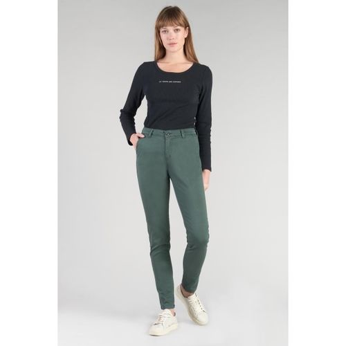 Pantalon Pantalon chino dyli4 vert bouteille - Le Temps des Cerises - Modalova