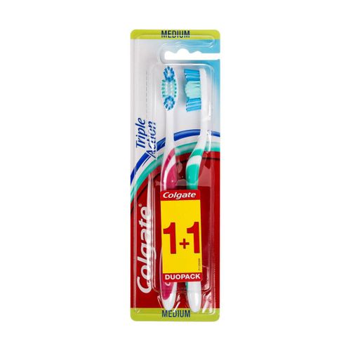 Accessoires visages Pack de 2 Brosses à Dents Triple Action - Médium - Colgate - Modalova
