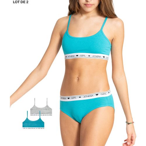 Triangles / Sans armatures Brassières, lot de 2, COTON ULTRA DOUX - Athena - Modalova