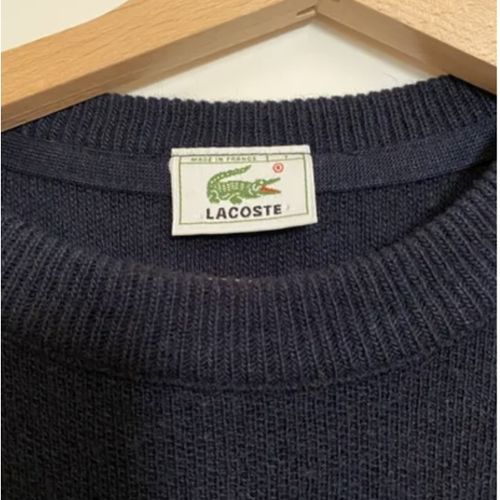 Pull Pull col rond bleu marine - Lacoste - Modalova