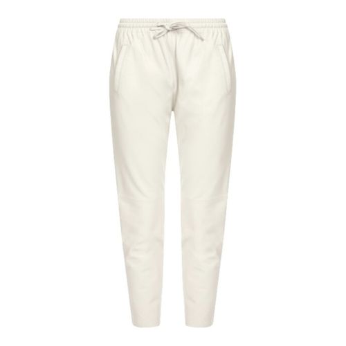 Pantalon Pantalon jogpant en cuir Gift Ref 50426 Blanc - Oakwood - Modalova