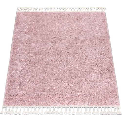 Tapis Tapis BERBER carré 9000 rose Franges berbère 160x160 cm - Rugsx - Modalova