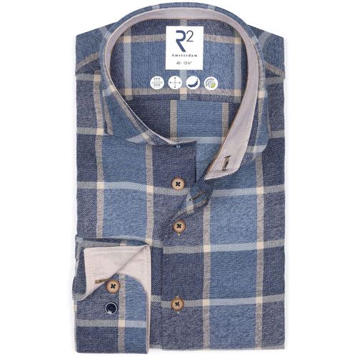 Chemise R2 Chemise Bleu A Carreaux - R2 Amsterdam - Modalova