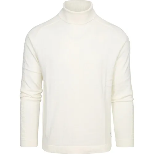 Sweat-shirt Pull Col Roulé Off White - Blue Industry - Modalova