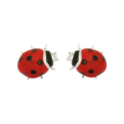 Boucles oreilles Boutons de manchette coccinelle Rouge - Cravate Avenue Signature - Modalova