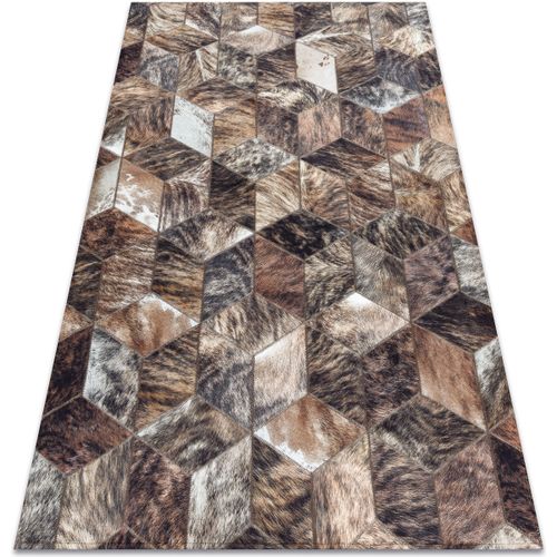 Tapis Tapis PATCHWORK 21715 marron - Peau de 160x230 cm - Rugsx - Modalova