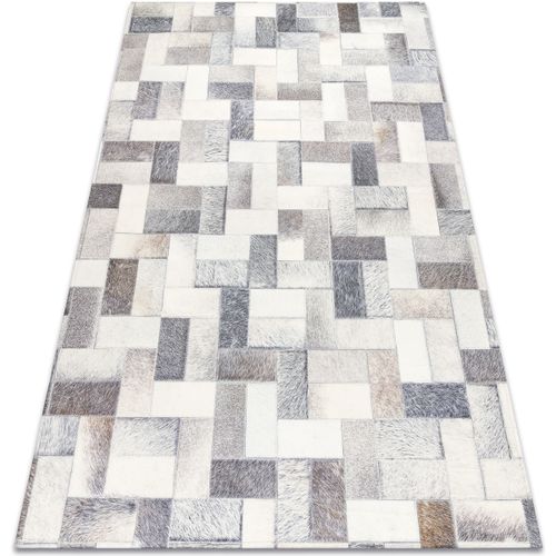 Tapis Tapis PATCHWORK 21723 gris - Peau de 160x230 cm - Rugsx - Modalova