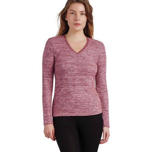 T-shirt Top manches longues col V Puntilla - Admas - Modalova