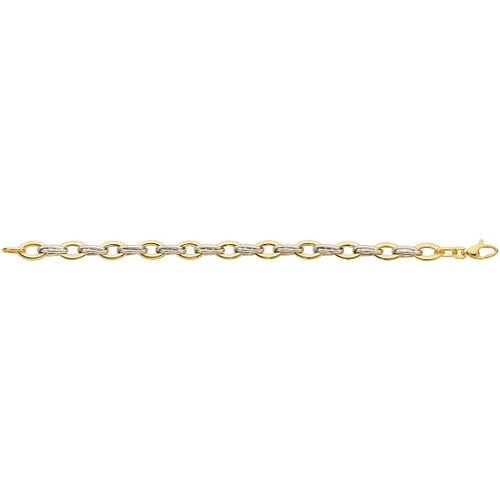 Bracelets Bracelet maille double plate or 18 carats - Brillaxis - Modalova