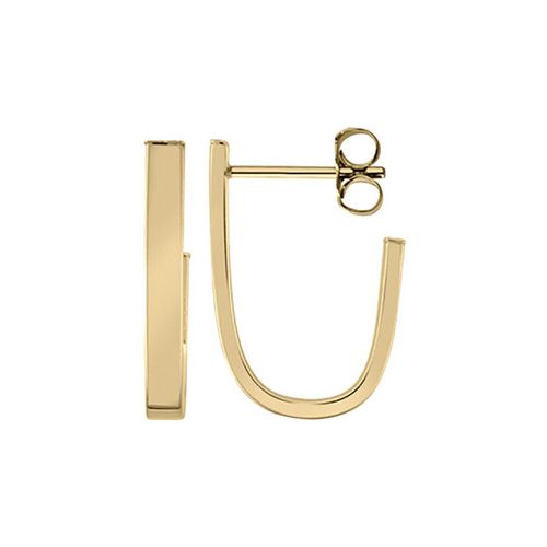 Boucles oreilles Boucles d'oreilles or fil rectangle courbé - Brillaxis - Modalova