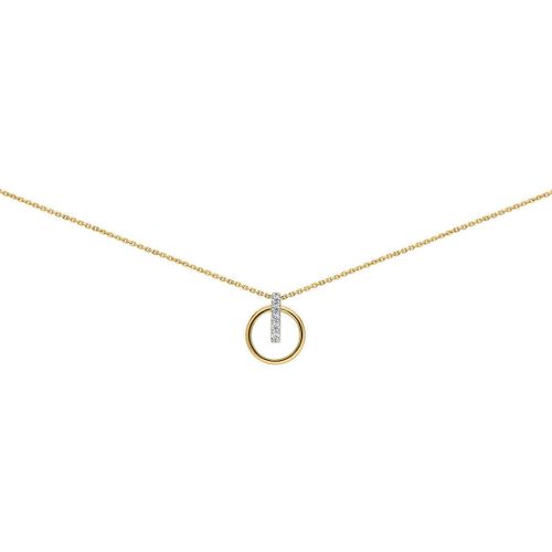 Collier Collier cercle or jaune barrette oxydes - Brillaxis - Modalova