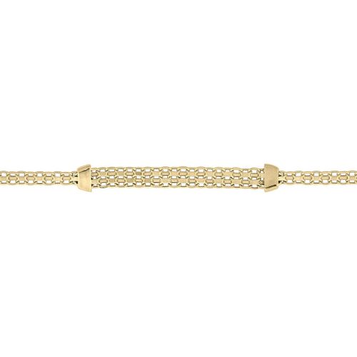Bracelets Bracelet Briilaxis maille forçat fantaisie 2/4 rangs 9 carats - Brillaxis - Modalova