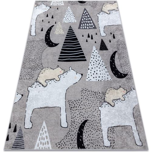 Tapis Tapis lavable JUNIOR 51974.802 Ours, animaux pour 140x190 cm - Rugsx - Modalova