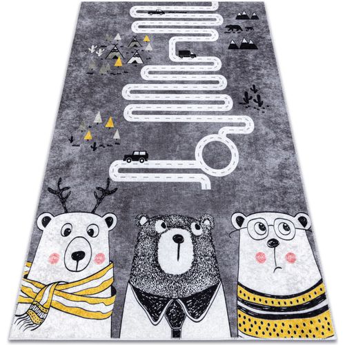 Tapis Tapis lavable JUNIOR 52107.801 Ours, animaux, rues 200x290 cm - Rugsx - Modalova