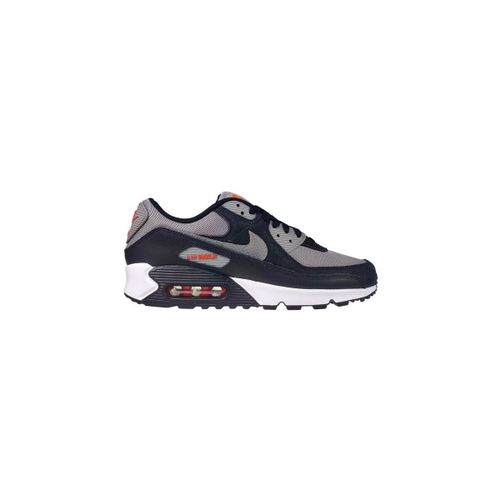 Baskets basses Air Max 90 Black flat Pewter-picante Red - Nike - Modalova