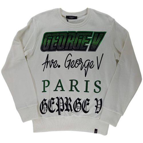 Sweat-shirt GEORGE V - Sweat col rond - blanc et vert - Avenue George V - Modalova