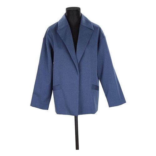Veste Blazer Rhoeas en laine bleu marine - Hanouck - Modalova