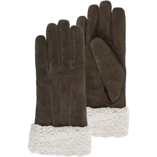 Gants Gants en cuir, doublés imitation fourrure, élégants - Isotoner - Modalova
