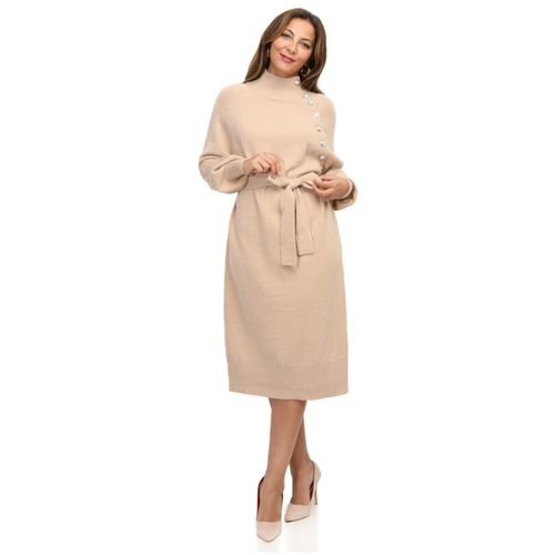 Robes midi Robes - Beige - La Modeuse - Modalova