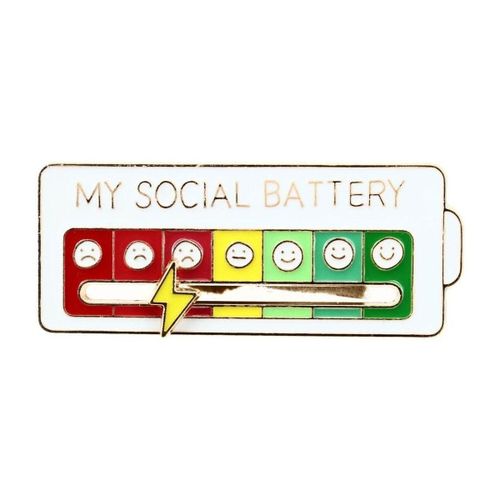 Broches Pin's - My Social Battery - Clj Charles Le Jeune - Modalova