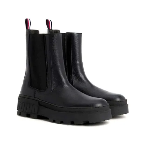 Boots Men's Black Chunky Chelsea Boots - Tommy Hilfiger - Modalova