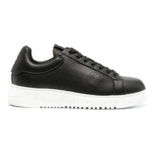Baskets basses black casual closed sneaker - Emporio Armani - Modalova