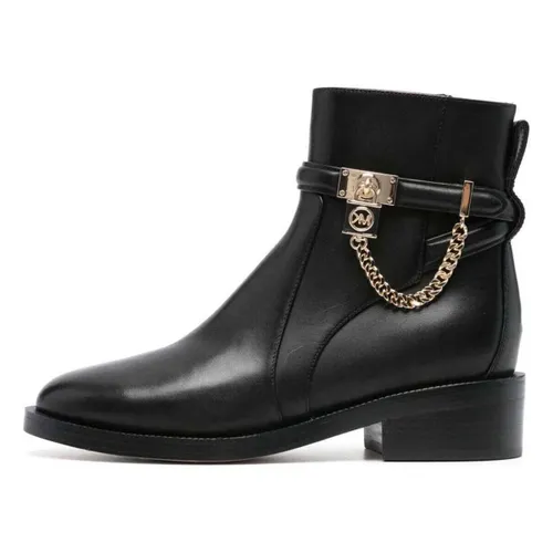 Bottines Hamilton Women's Black Flat Ankle Boots - MICHAEL Michael Kors - Modalova