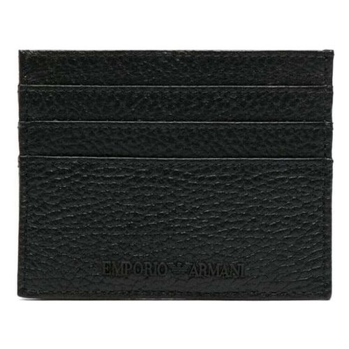 Portefeuille nero casual card holder - Emporio Armani - Modalova