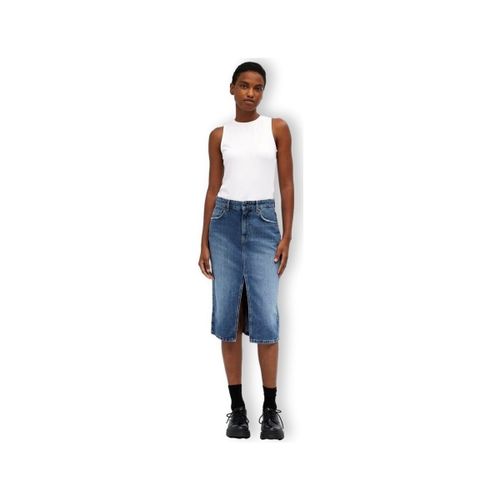 Jupes midi Noos Harlow Midi Skirt - Medium Blue Denim - Object - Modalova
