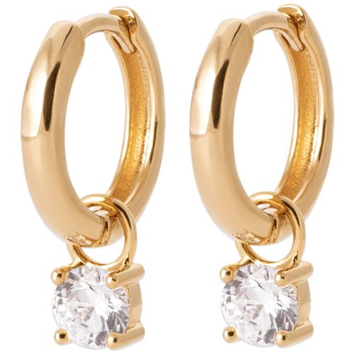 Boucles oreilles Créoles pampille ronde OZ 10mm - Brillaxis - Modalova
