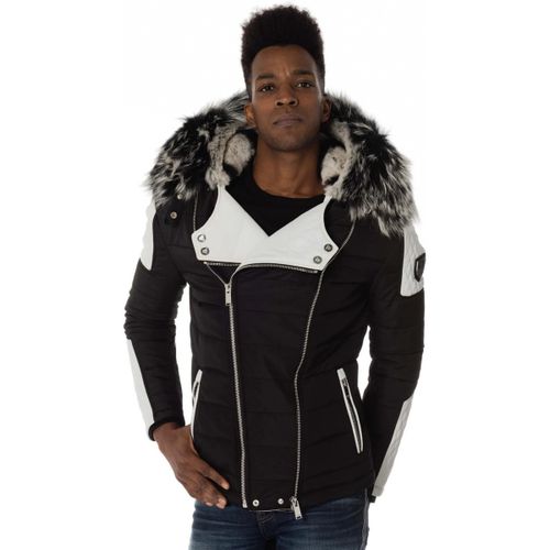 Doudounes CARLTON REX NOIR/BLANC COL SILVER - Horspist - Modalova