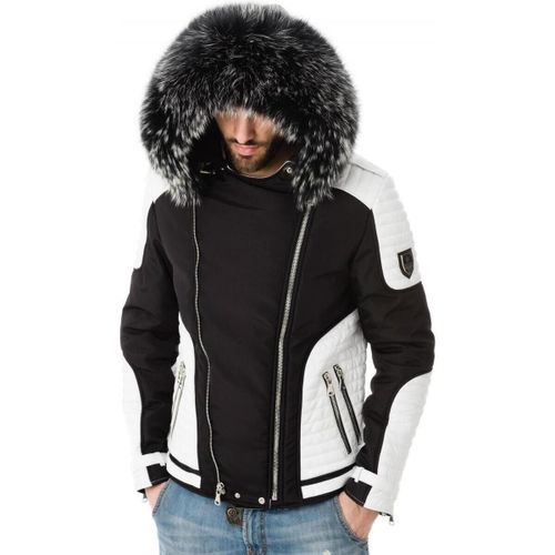 Doudounes VEGAS NOIR BLANC COL SILVER - Horspist - Modalova