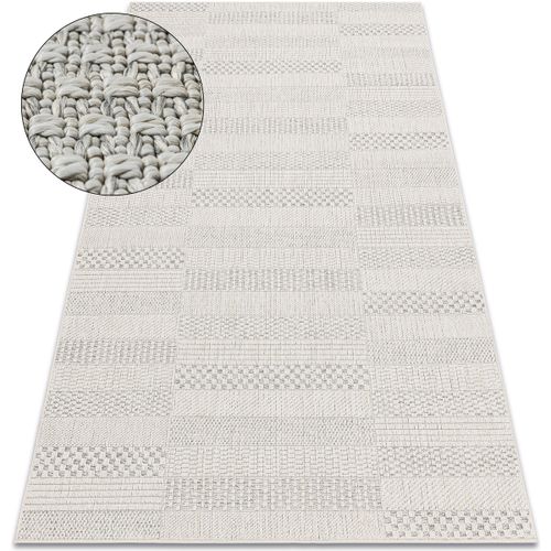 Tapis Tapis ORIGI 3736 crème - Planches ficelle 155x220 cm - Rugsx - Modalova