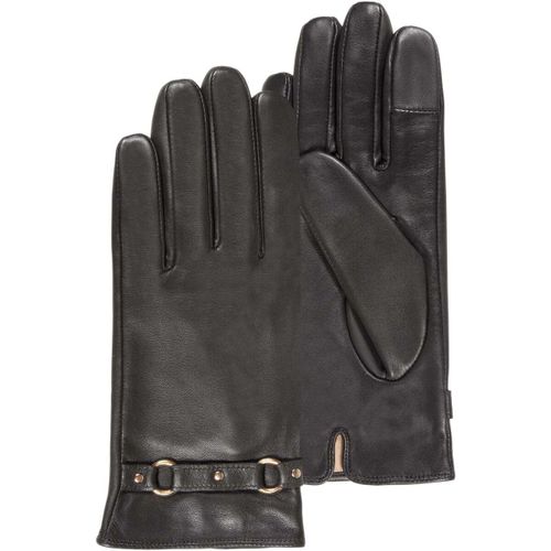 Gants Gants tactiles en cuir d'agneau pleine fleur, doublés soie - Isotoner - Modalova