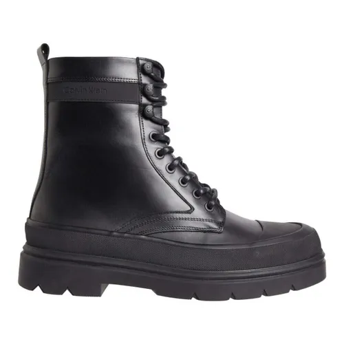 Boots Men's Black Lace-Up Combat Boots - Calvin Klein Jeans - Modalova