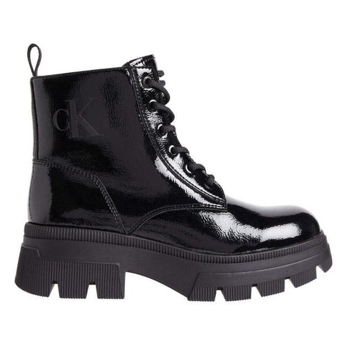 Bottines Women's Black Chunky Combat Boots - Calvin Klein Jeans - Modalova