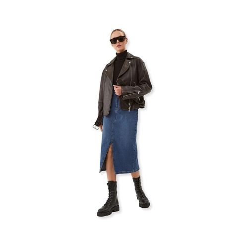 Jupes midi Noos Kath Midi Skirt - Medium Blue Denim - Noisy May - Modalova