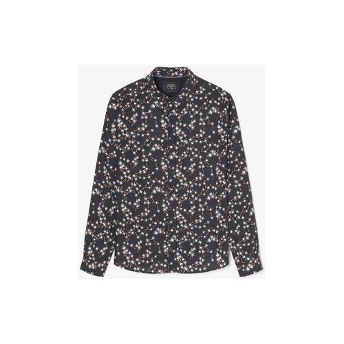 Chemise Chemise gebas noire à motif feuilles - Le Temps des Cerises - Modalova