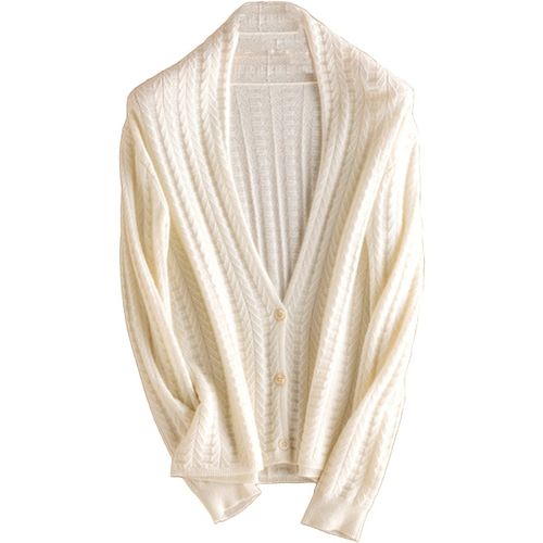 Gilet Gilet 100% pur cachemire - Blanc - Chikooparis - Modalova
