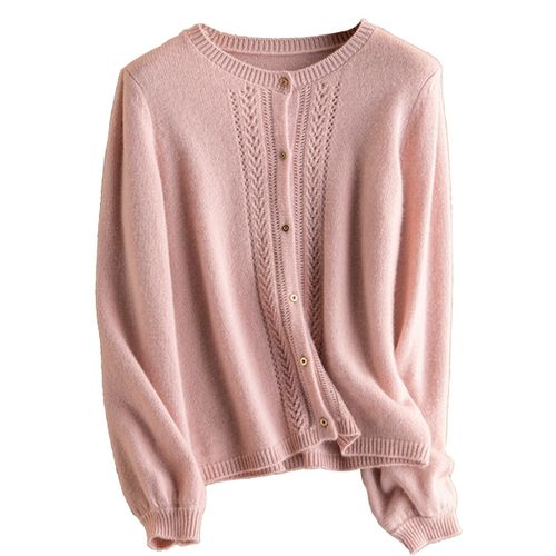 Gilet Gilet 100% pur cachemire - Rose - Chikooparis - Modalova