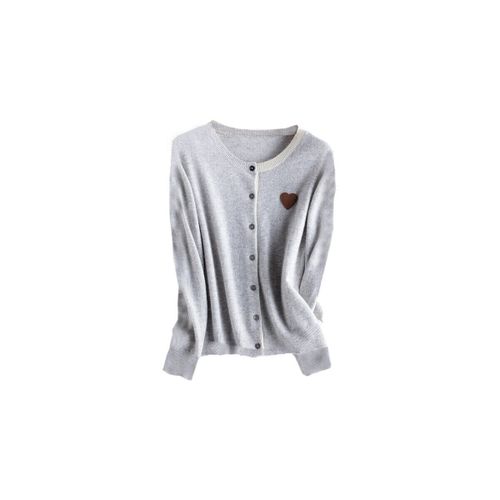 Gilet Gilet 100% pur cachemire - Gris clair - Chikooparis - Modalova