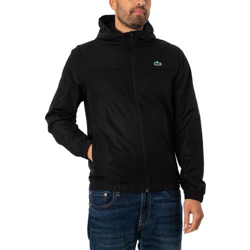 Veste Veste à capuche zippée en fibres recyclées - Lacoste - Modalova