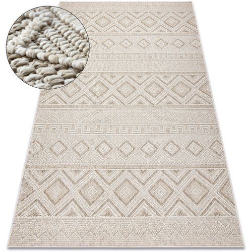 Tapis Tapis JERSEY 19234 beige - Losangos, structurelles 80x150 cm - Rugsx - Modalova