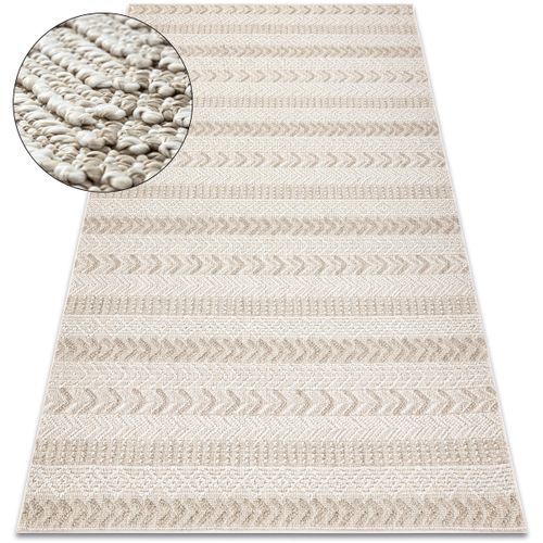Tapis Tapis JERSEY 19243 beige - Chevron, structurelles, 200x290 cm - Rugsx - Modalova