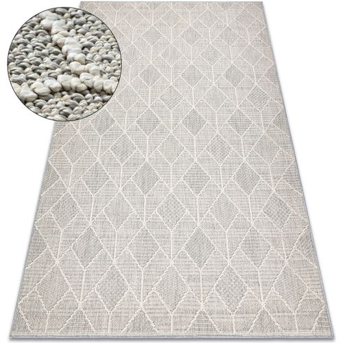 Tapis Tapis JERSEY 19231 gris - géométrique structurel 80x150 cm - Rugsx - Modalova