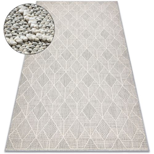Tapis Tapis JERSEY 19231 gris - géométrique structurel 240x330 cm - Rugsx - Modalova