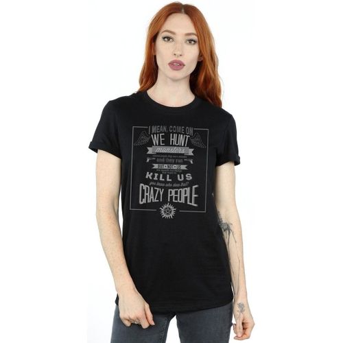 T-shirt Supernatural Crazy People - Supernatural - Modalova