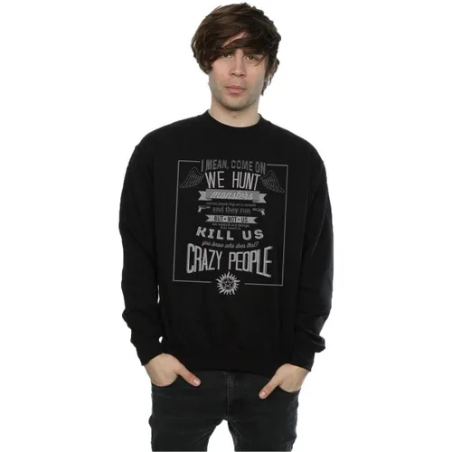 Sweat-shirt Crazy People - Supernatural - Modalova