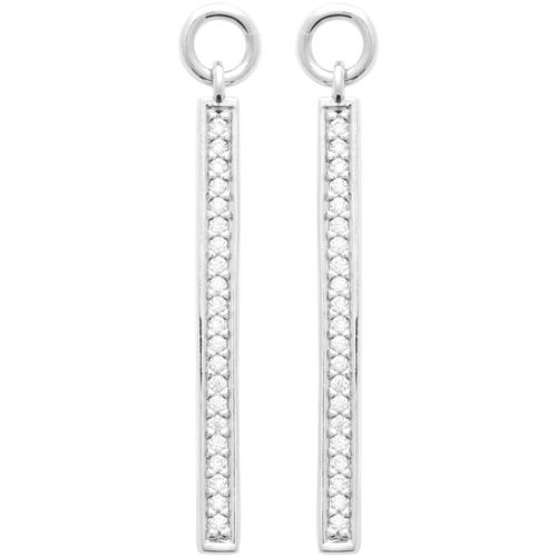Boucles oreilles B.O ARGENT 925 RHODIE OZ - Brillaxis - Modalova