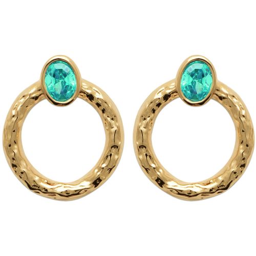 Boucles oreilles Boucles d'oreilles plaqué or bleu - Brillaxis - Modalova